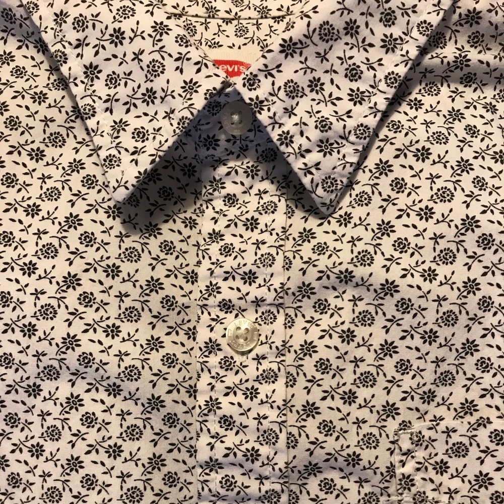 Levi’s floral print button-down shirt